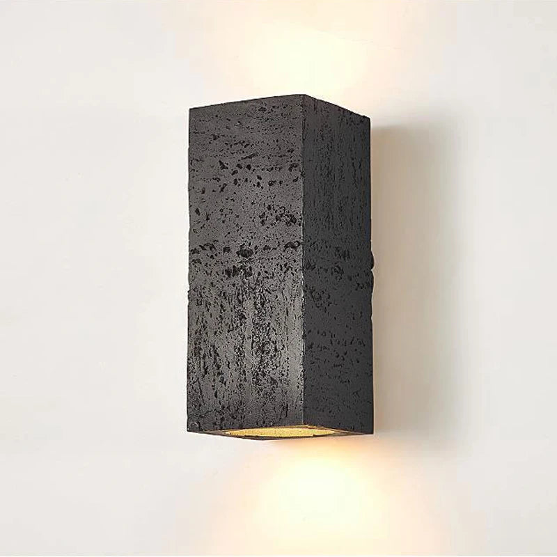 Nordische LED-Wandleuchte Wabi-sabi aus Zement retro