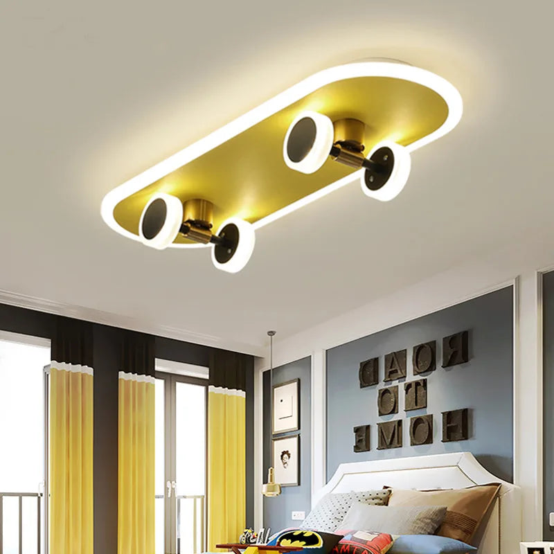 Plafonnier scooter boy lampe décorative pour chambre enfant