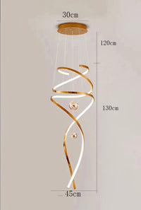lustre suspension nordique pour éclairage intérieur salon