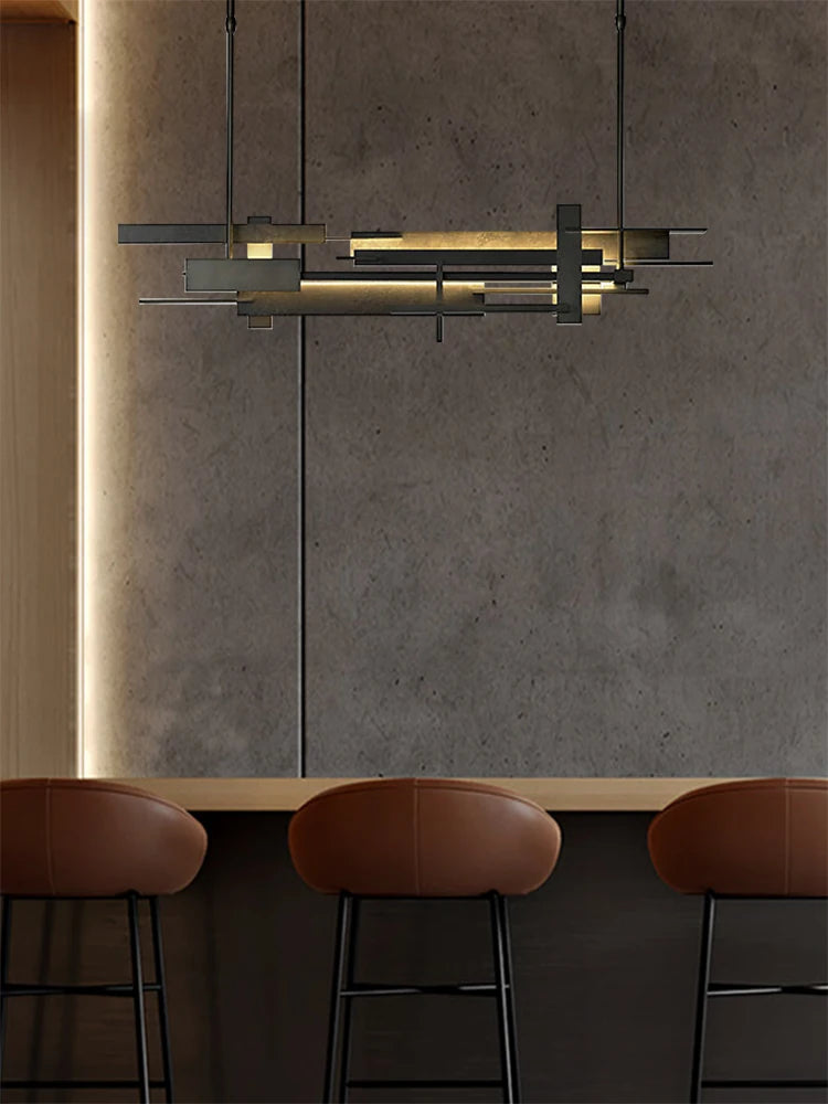 lampe de luxe postmoderne à suspension led pour restaurant - vue 4 sur 10