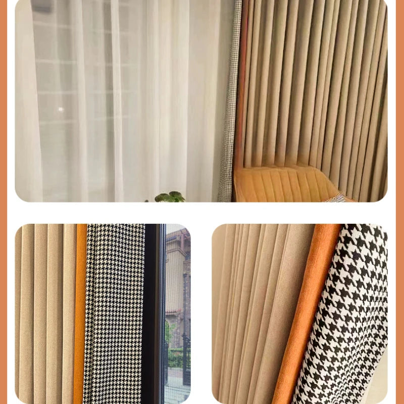 Rideau occultant moderne minimaliste pour salon et chambre