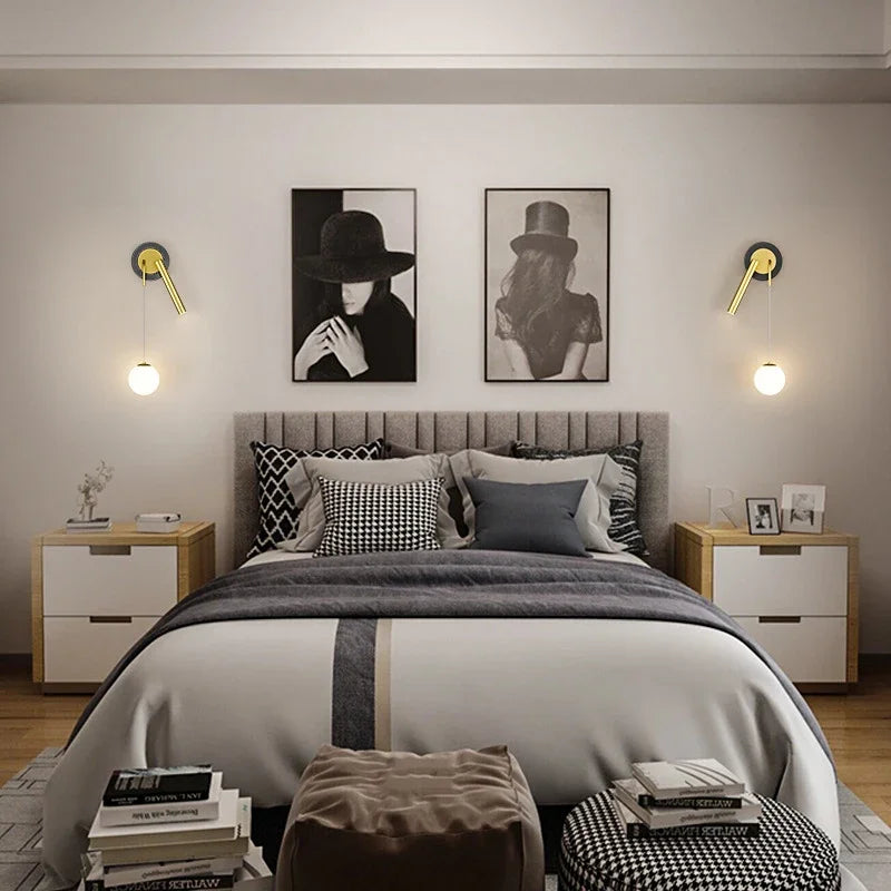 appliques murales led modernes à double tête pour décoration intérieure - vue 4 sur 14