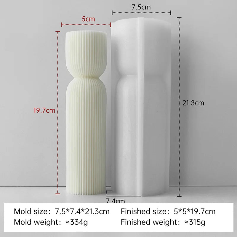 moule en silicone pour bougies aromatiques cylindriques fait main - vue 20 sur 20