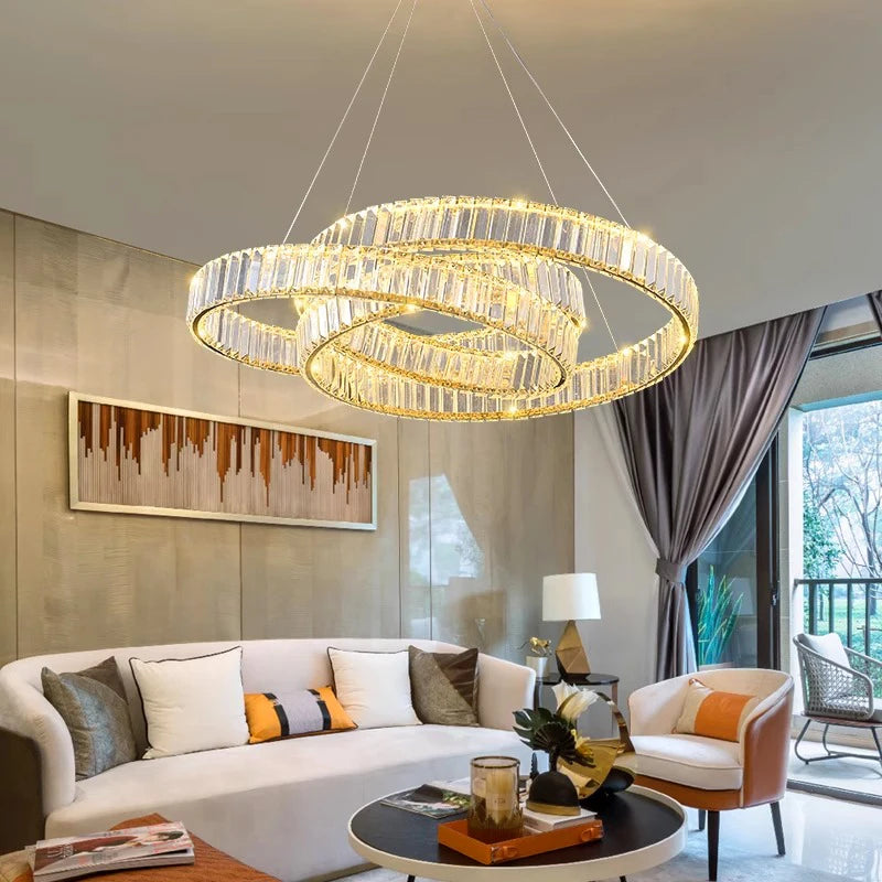 Lustre en cristal de décoration de maison moderne - vue 6 sur 9