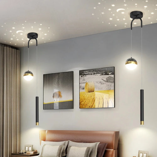 Moderne dekorative Pendelleuchte ideal für Sternenhimmel - vue 2 sur 12