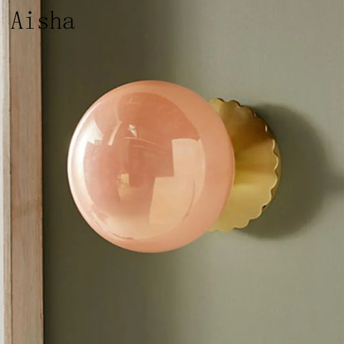 Luxuriöse Wandleuchte aus Glas für die Innendekoration - vue 2 sur 8