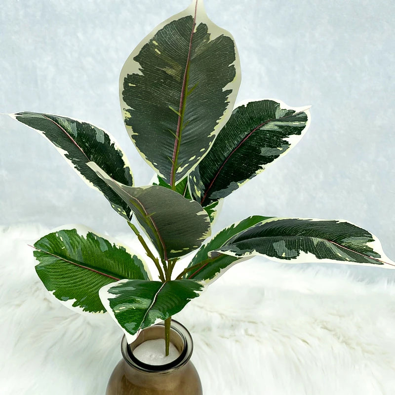 plantes artificielles branche faux ficus en caoutchouc pour décoration intérieure - vue 9 sur 13