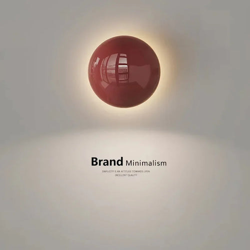 Applique murale led nordique ronde en métal décoration intérieure