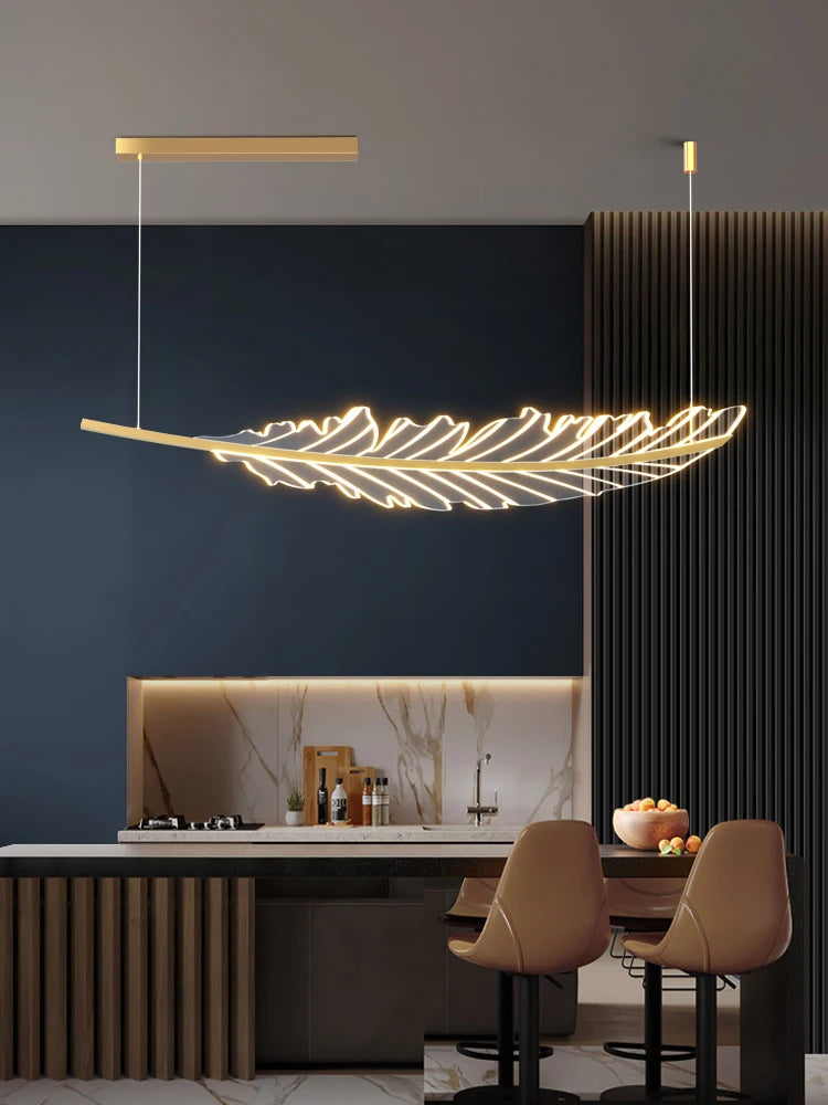 lustre led moderne minimaliste luxe italien pour restaurant bar - vue 5 sur 6