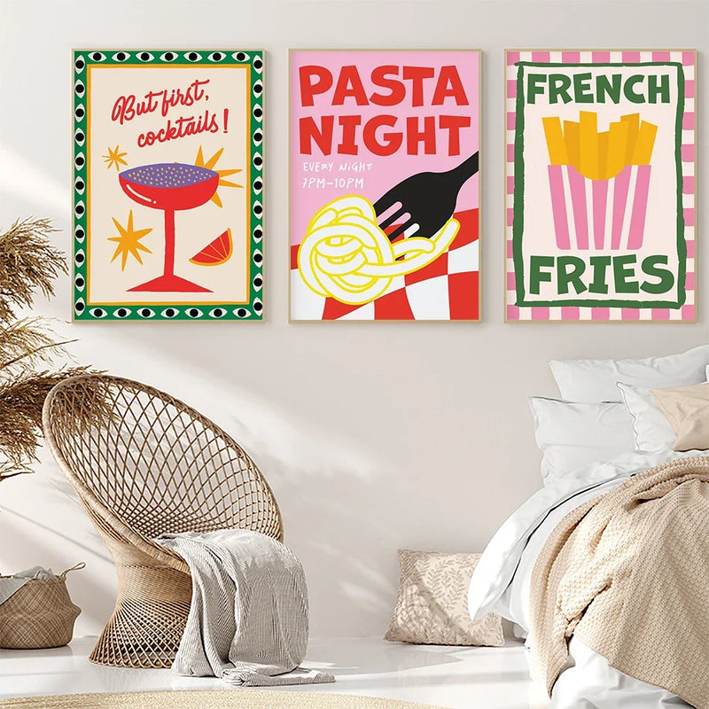 affiche citation art alimentaire pour décoration cuisine et café