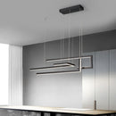 Moderne LED-Pendelleuchte rechteckig dimmbar