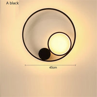 Moderne nordische LED-Wandleuchte aus Eisen, Aluminium und Acryl