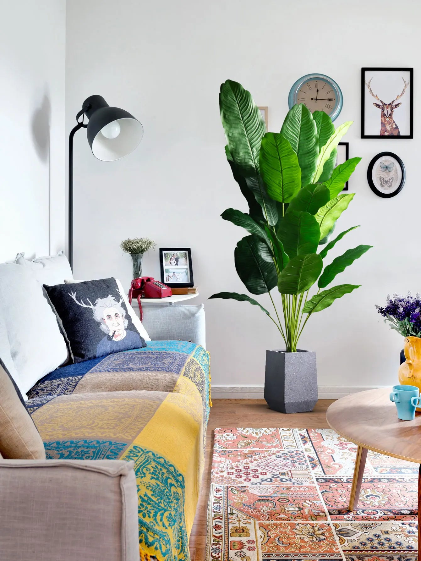 plantes artificielles grandes arbre oiseau paradis décoration jardin intérieur - vue 5 sur 9