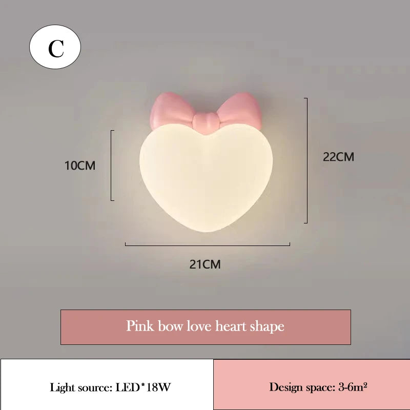 LED-Wandleuchte in Herzform für das Kinderzimmer - vue 11 sur 12