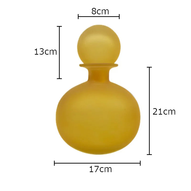 vase en verre dépoli pour fleurs artificielles décoration moderne - vue 20 sur 21