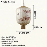 lustre en tissu japonais style médiéval zen pour décoration intérieure