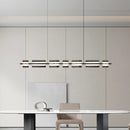 Minimalistischer italienischer Kronleuchter aus Kupfer und Glas modern