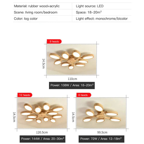 Moderner LED-Kronleuchter Baum-Design für Ihre Inneneinrichtung - vue 5 sur 9