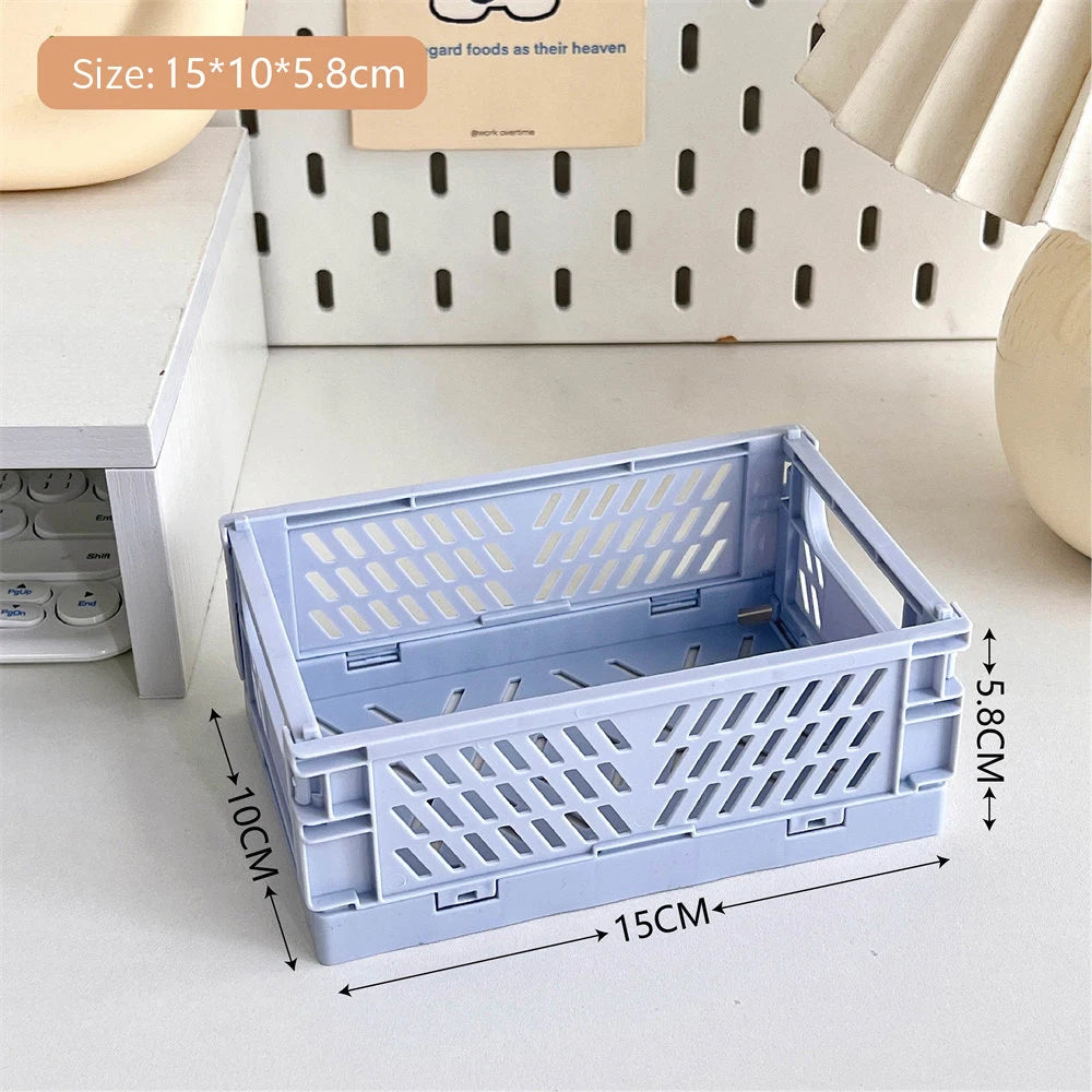panier pliable empilable pour rangement maquillage bijoux jouets - vue 15 sur 19