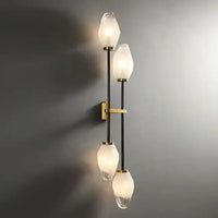 applique murale nordique en cuivre et laiton avec éclairage led rétro moderne