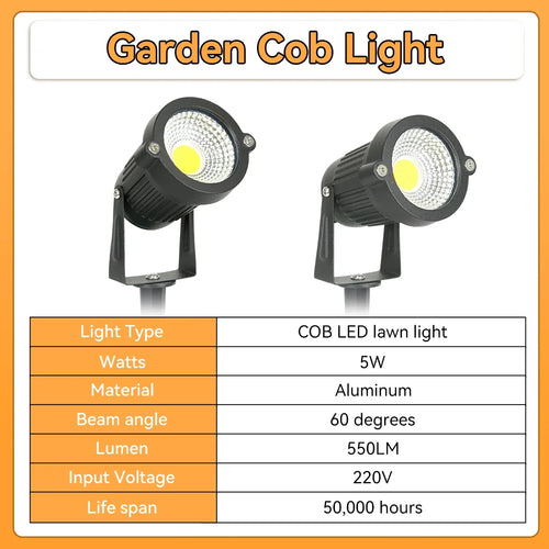lampes de jardin led étanches pour éclairage extérieur décoratif - vue 7 sur 7