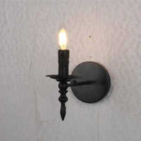 Vintage-Wandleuchte aus Eisen mit dekorativen Retro-Lichtern