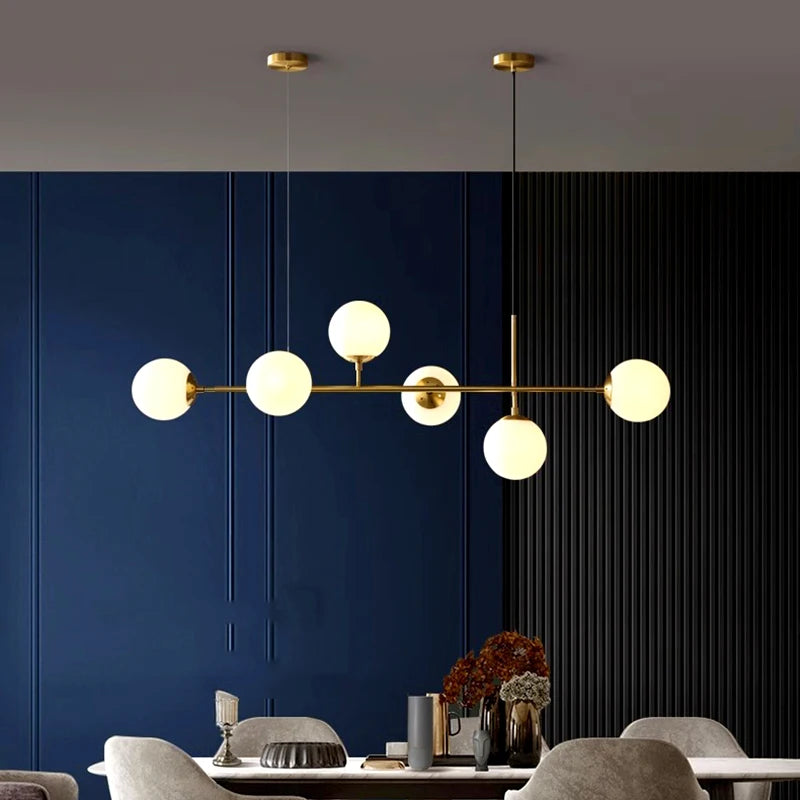 lustre led moderne pour éclairage intérieur suspendu - vue 3 sur 14