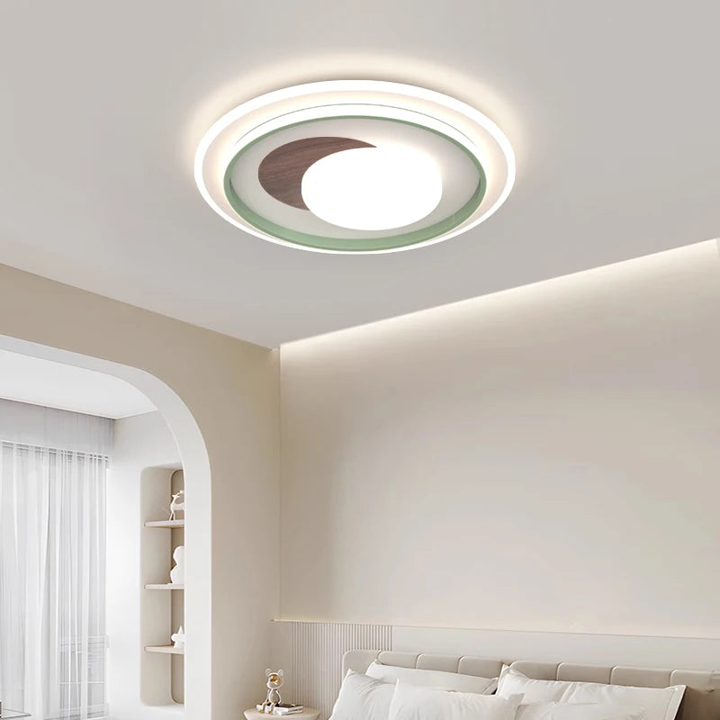 lustre nordique en bois pour éclairage intérieur lampara techo - vue 4 sur 14