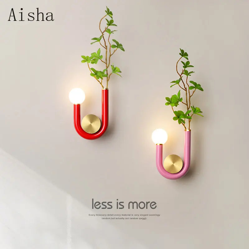 applique murale led créative en forme de u pour décoration enfant - vue 2 sur 11