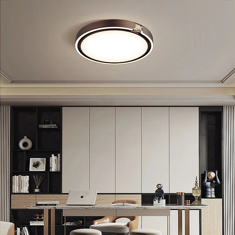 Plafonnier LED en diamant au design nordique haut de gamme - vue 4 sur 12
