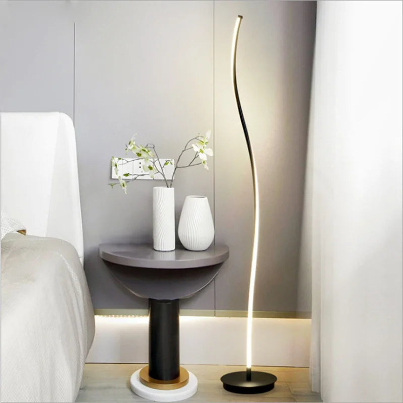 lampadaires led silice gel salon étude - vue 5 sur 8