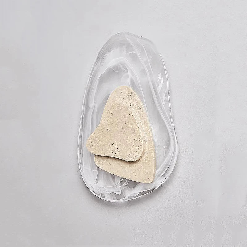 applique murale scandinave en pierre de verre led étanche extérieur