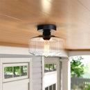 Moderne LED-Deckenleuchte aus Glas im nordischen Stil für die Wohnungsdekoration