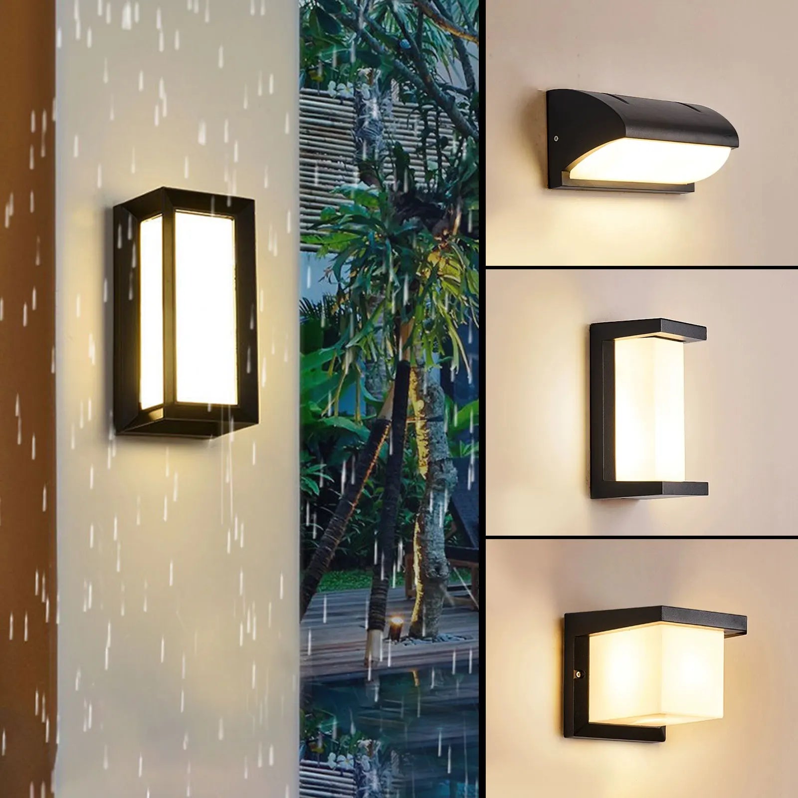 applique murale led extérieure avec détecteur de mouvement automatique