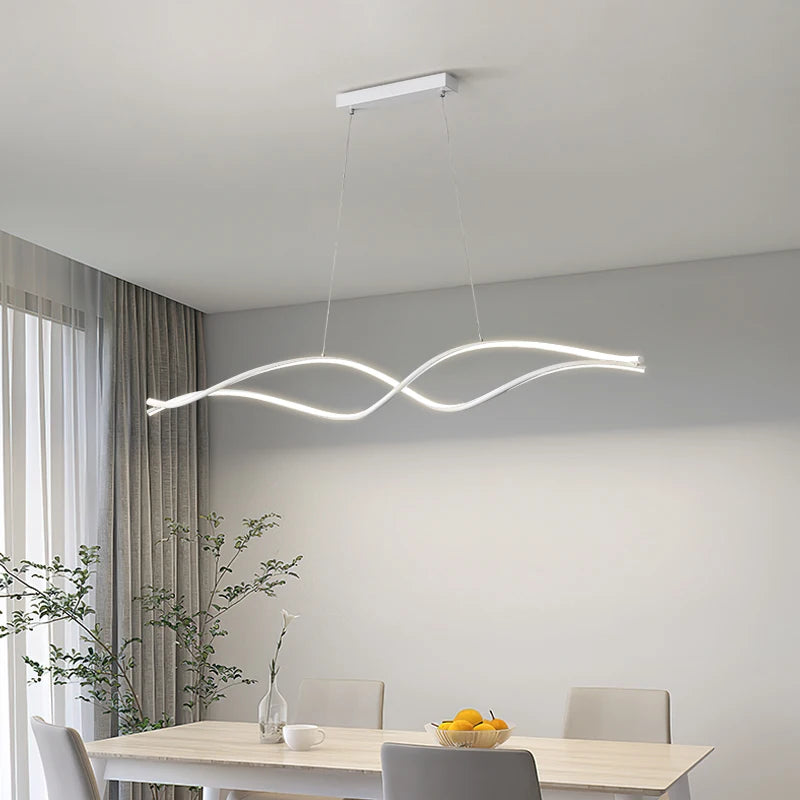 lustre led intérieur avec abat-jour - vue 5 sur 10