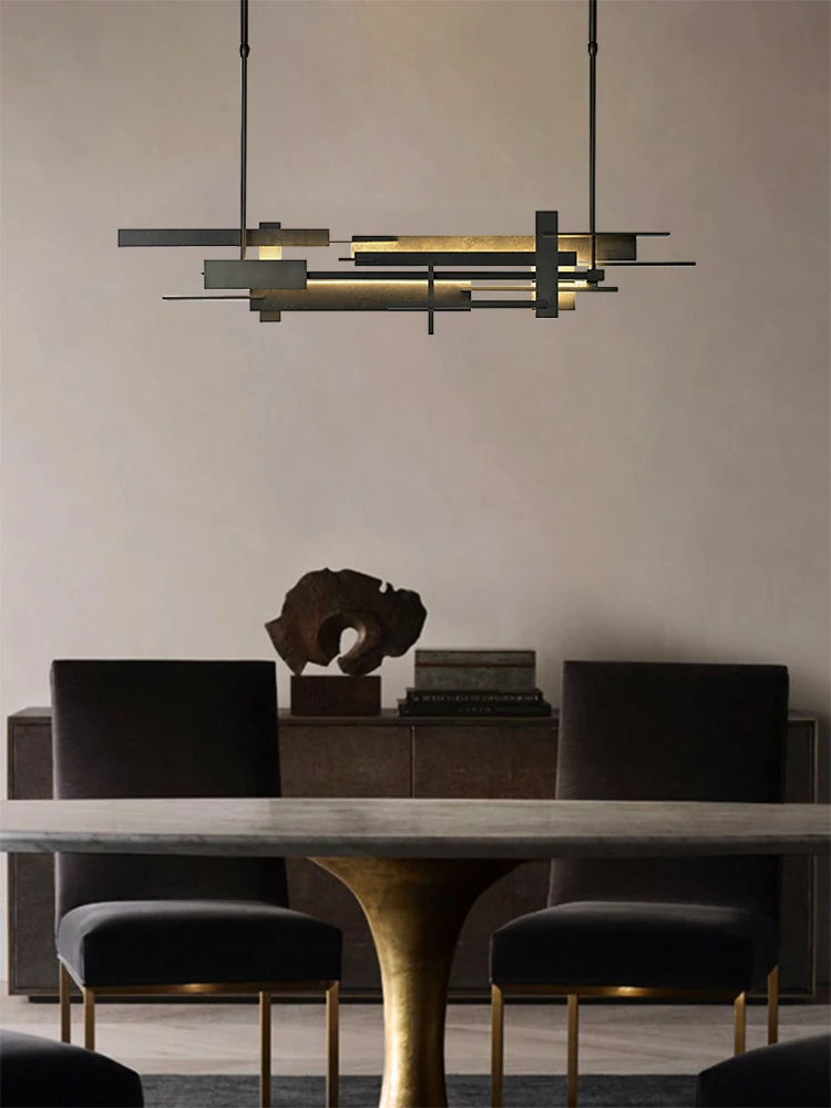 lampe de luxe postmoderne à suspension led pour restaurant - vue 5 sur 10