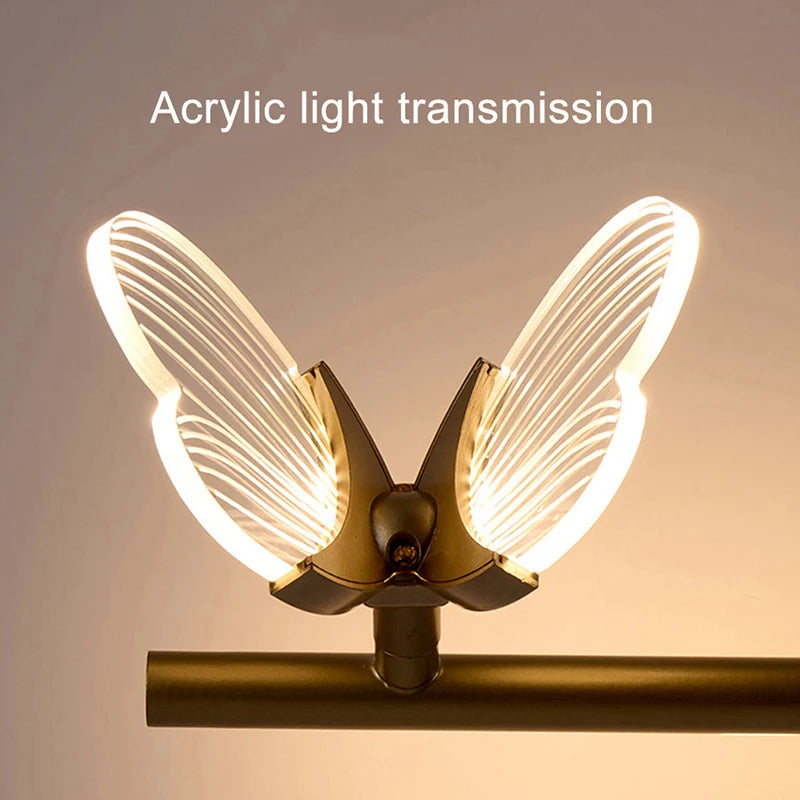 LED-Wandleuchte minimalistisch Schmetterlingsform Hausdekoration - vue 6 sur 10