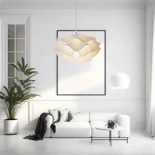 Moderner LED-Kronleuchter aus Acryl in Blumenform dekorativ - vue 3 sur 8