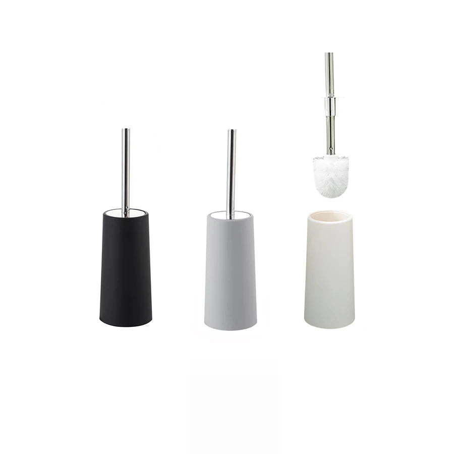 1pcs Toilet Brush and Holder, 304 Stainless Steel Long Handle, Toilet Bowl Brush for Bathroom Toilet-Ergonomic, Elegant, Durable