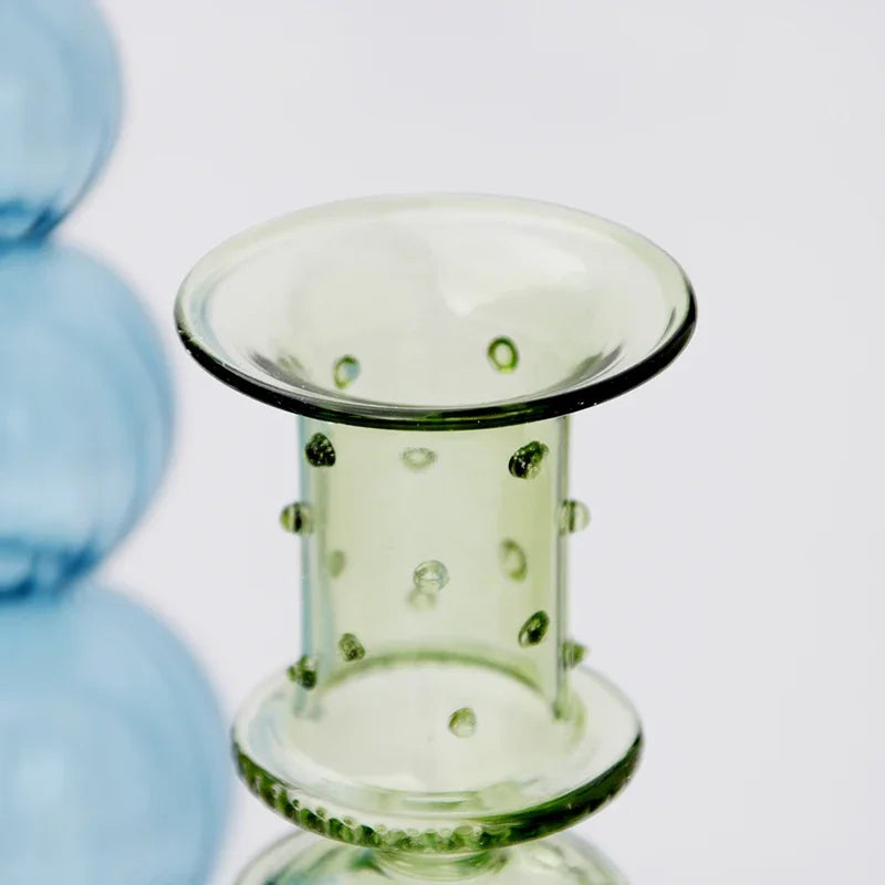 bougeoir en verre pour décoration de mariage et centre de table - vue 6 sur 29