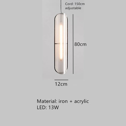 Moderne LED-Pendelleuchte mit verstellbarem Kabel für Bar und Büro - vue 10 sur 12