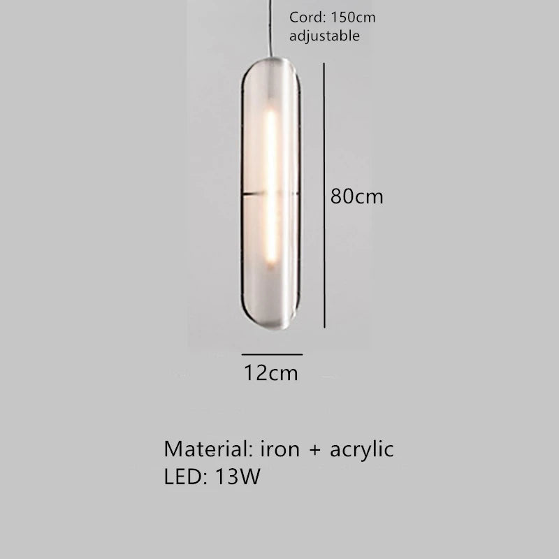 Moderne LED-Pendelleuchte mit verstellbarem Kabel für Bar und Büro - vue 9 sur 12