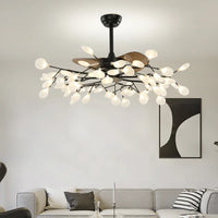 Moderner Deckenventilator mit LED-Beleuchtung – Kreative Pendelleuchte