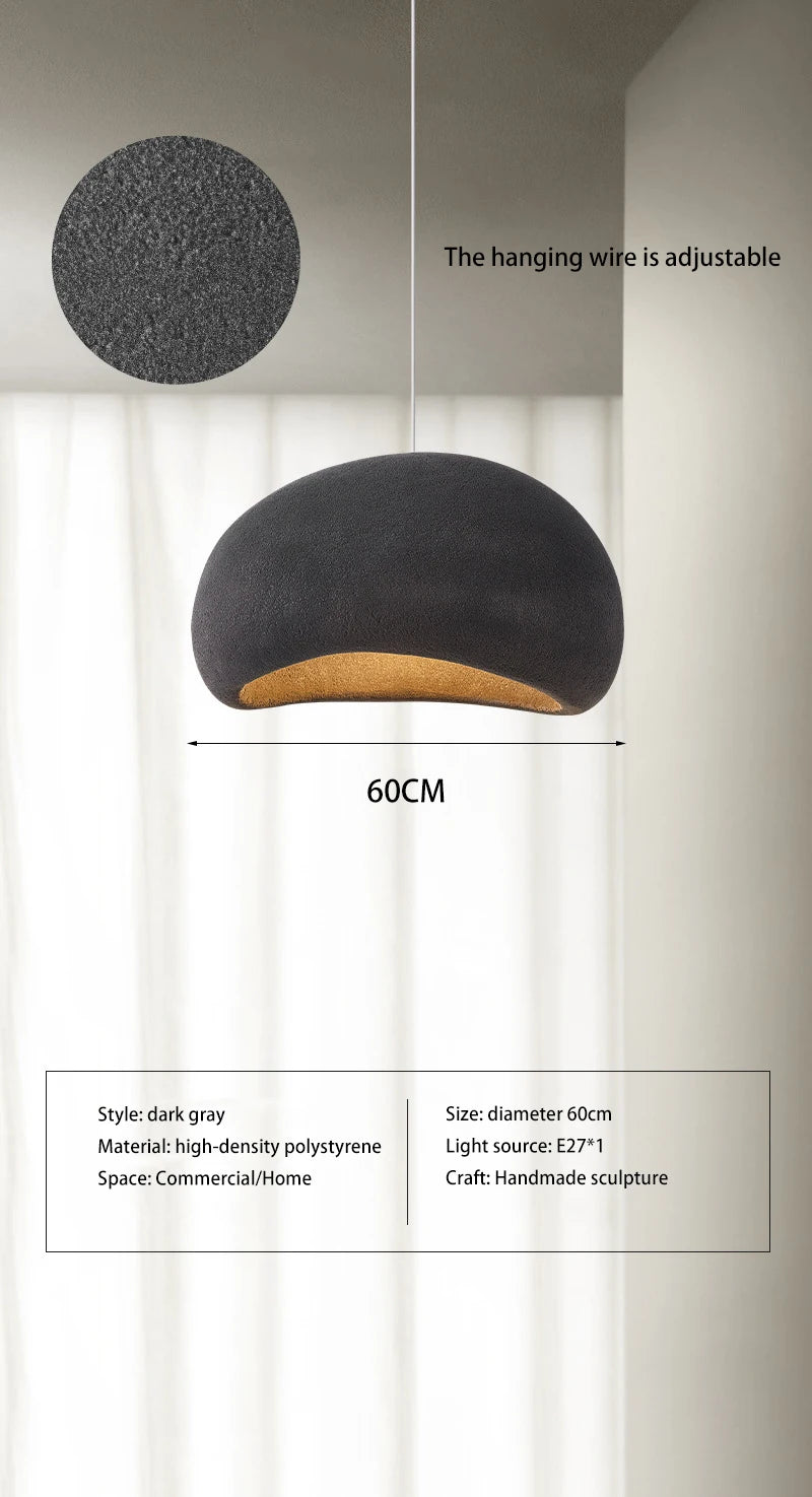 Farbige Pendelleuchte aus Polystyrol mit abgerundeten Formen im Design-Stil - vue 14 sur 18