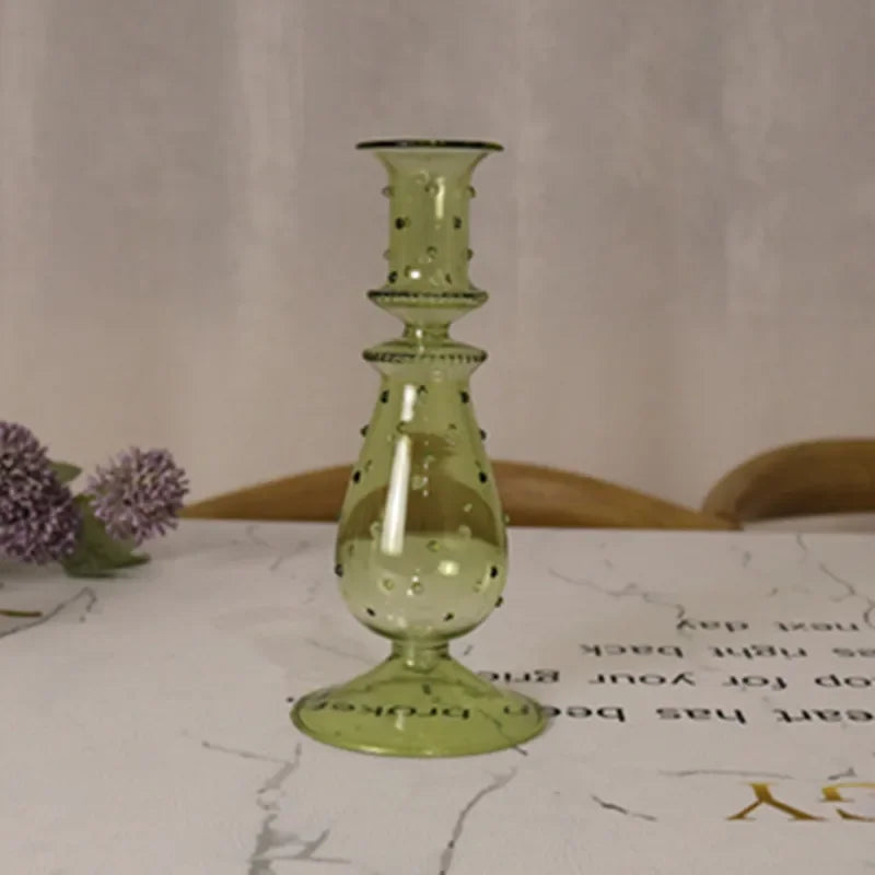 bougeoir en cristal pour décorations de mariage romantique - vue 8 sur 8