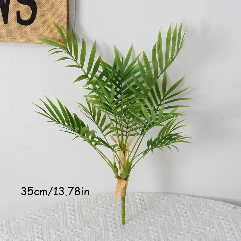 petites plantes en plastique palmier artificiel pour décoration intérieure et extérieure - vue 9 sur 10
