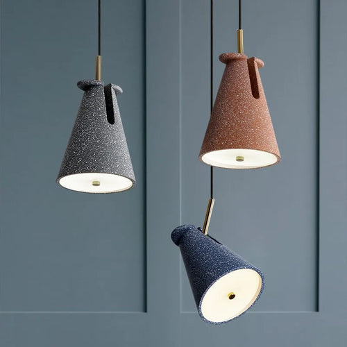 suspension nordique en terrazzo pour un éclairage moderne - vue 5 sur 12