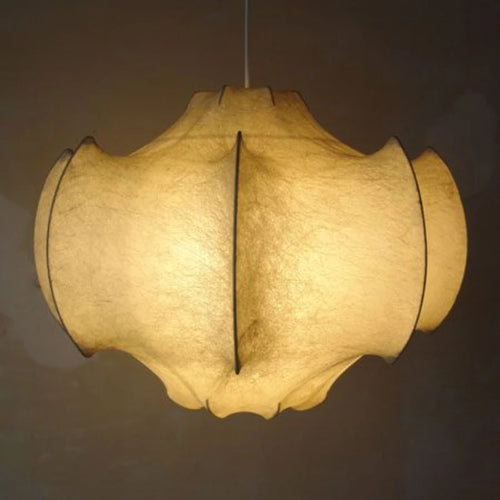 lustre suspendu en soie wabi-sabi pour décoration intérieure