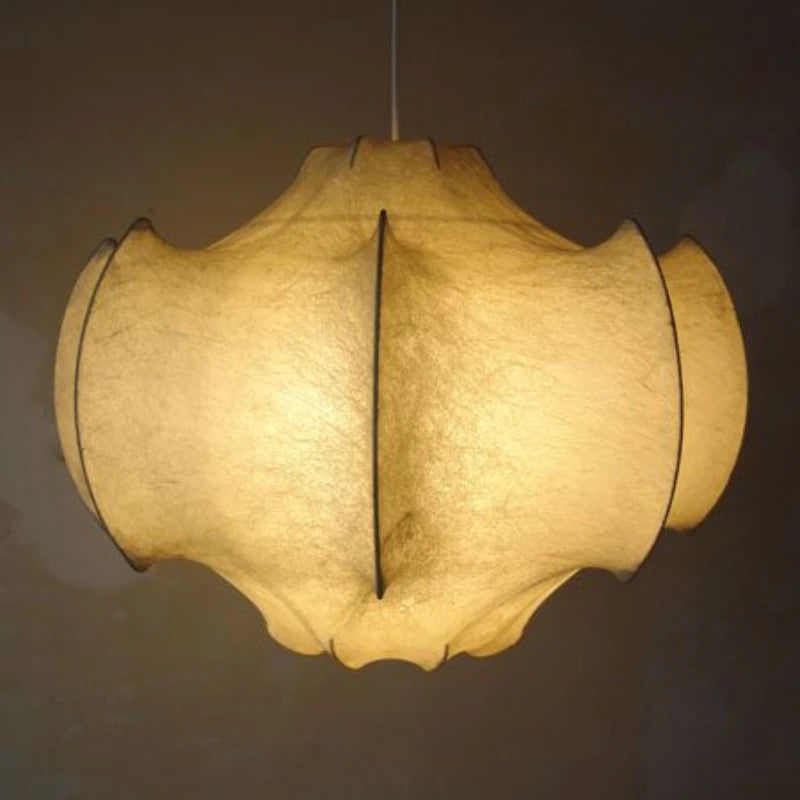 lustre suspendu en soie wabi-sabi pour décoration intérieure - vue 11 sur 10