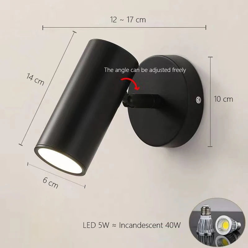 Nordische verstellbare Wandleuchte modernes und minimalistisches Design